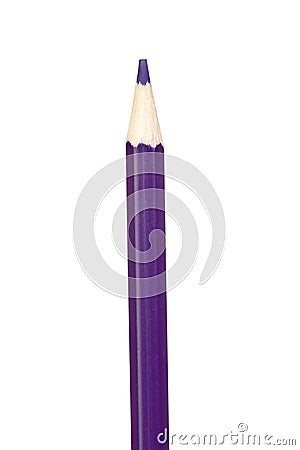 Purple pencil vertically Stock Photo