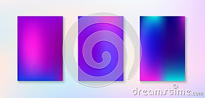 Purple, Pink, Turquoise, Blue Gradient Shiny Vector Background. Vector Illustration