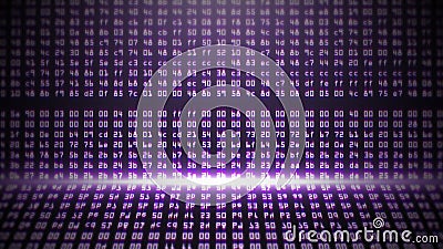 Purple Programming HEX Code Stock Photo