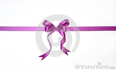 Purple ribbon Stock Photo