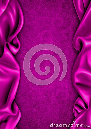 Purple satin fabric background Stock Photo