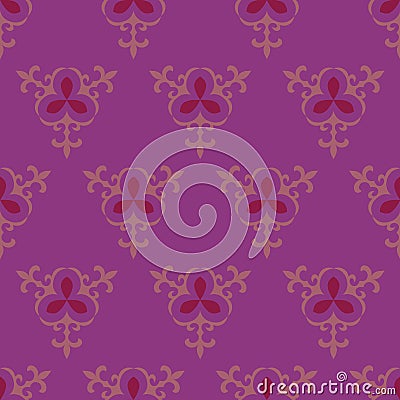 Purple seamless patterns. Vector Illustration