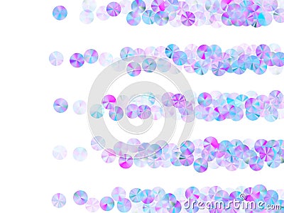 Purple sequins confetti placer vector background Vector Illustration