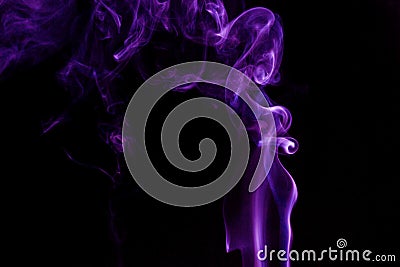 Purple smoke Stock Photo