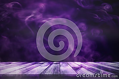 Purple smoke room Stock Photo