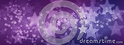 Purple Starry Background for Facebook Cover Photo Cartoon Illustration