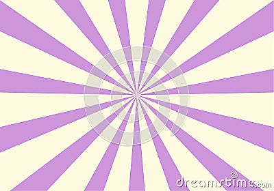 Purple sunburst background with rays Vector Illustration