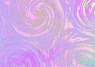 Purple swirls on a bright pink-green background Stock Photo