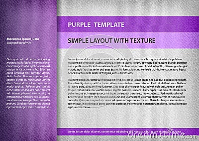 Purple template Vector Illustration