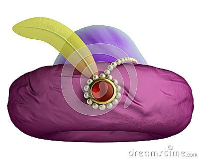 Purple turban Stock Photo