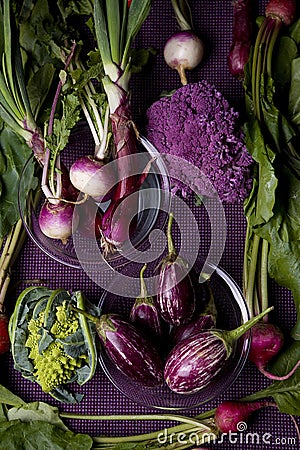 Purple Veggies Stock Photo