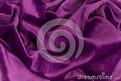 Purple Velvet Fabric Stock Photo