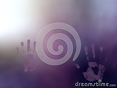 Purple violet grey white foggy abstract blurred background Stock Photo