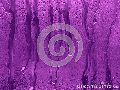 Purple water drops background Stock Photo