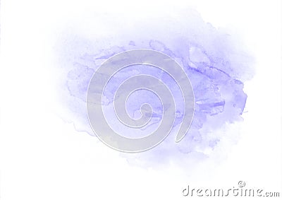 Purple watercolor gradient running stain. It`s a good background for valentines, love letters, romantic messages, birthday congra Stock Photo