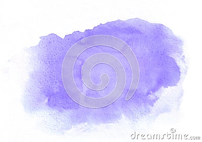 Purple watercolor gradient running stain. It`s a good background for valentines, love letters, romantic messages, birthday congra Stock Photo