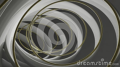 Purple and white rotating circles. Design. A light background in computer abstraction that moves in different directions Stock Photo