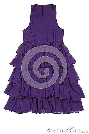 Purple women dress Stock Photo