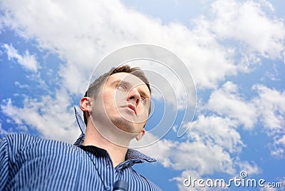 Purposeful man Stock Photo