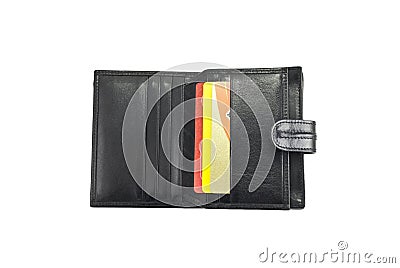 Purse for bank cards Stock Photo