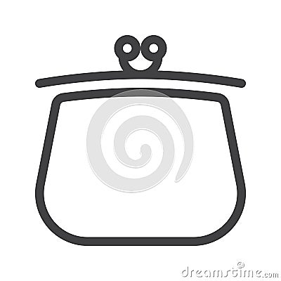 Purse line icon Vector Illustration