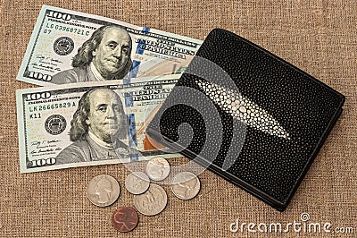 Purse money Stock Photo