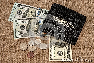 Purse money Stock Photo