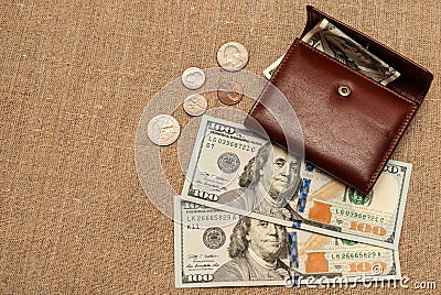 Purse money Stock Photo