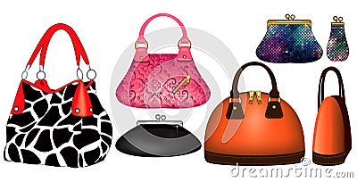 Purses Vector Illustration