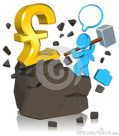 Pursuing Money Stock Photo