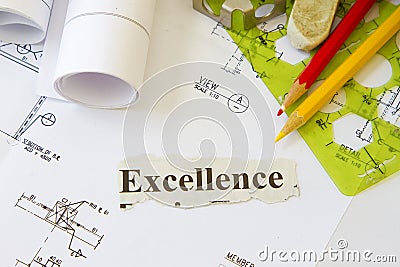 Pursuit of excellence Stock Photo