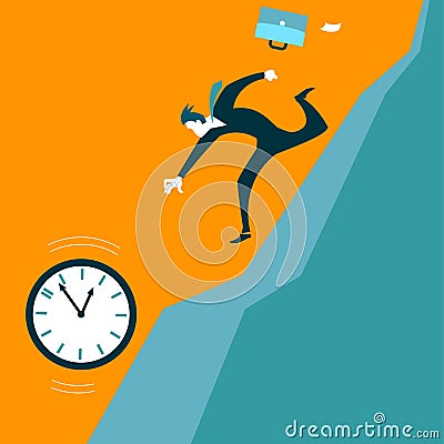 Pursuit of time. The missed opportunities Stock Photo