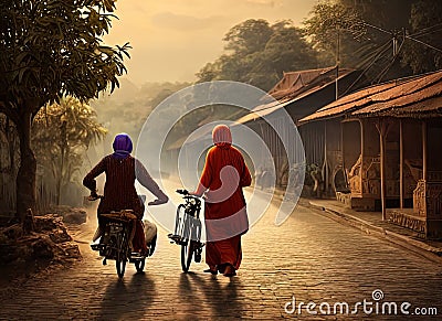 Purwakarta, Jawa Barat, Indonesia. Generative AI. Stock Photo