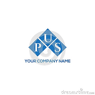 PUS letter logo design on white background. PUS creative initials letter logo concept. PUS letter design Vector Illustration