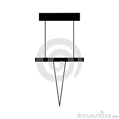 Push pin icon image Vector Illustration