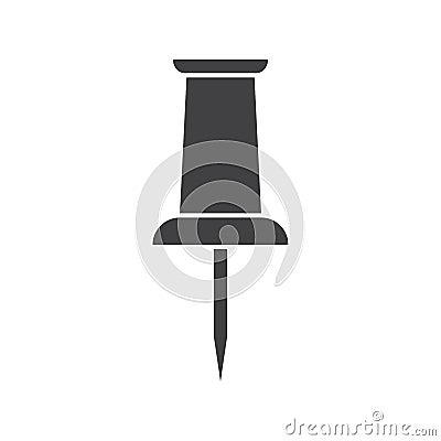 Push pin icon Vector Illustration