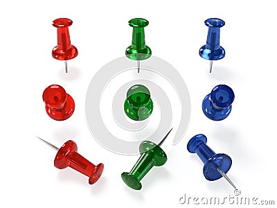 Push pin Stock Photo