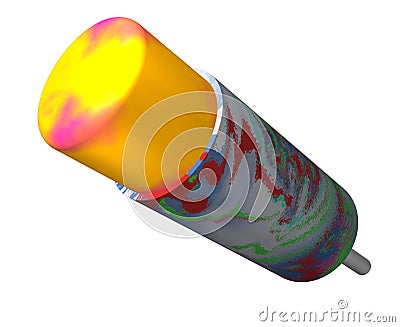 Push Pop Ice Cream Treat Stock Photo