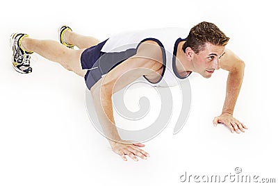 Push ups Stock Photo