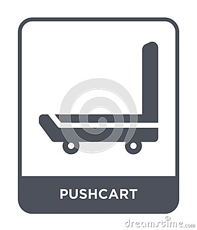 pushcart icon in trendy design style. pushcart icon isolated on white background. pushcart vector icon simple and modern flat Vector Illustration