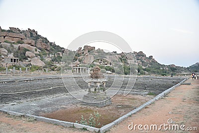 Pushkarni, Hampi, Karnataka, India Stock Photo