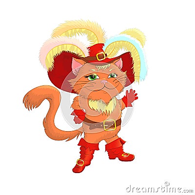 Puss on boots Vector Illustration