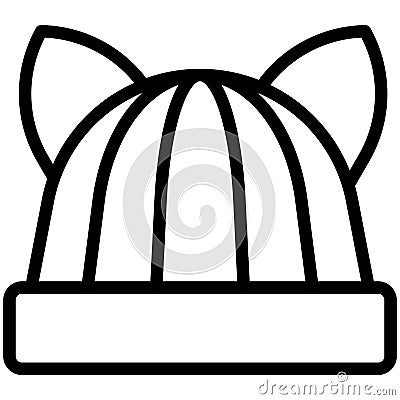 Pussyhat icon, Feminism related vector Vector Illustration