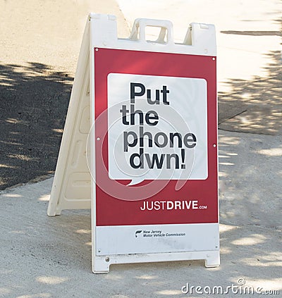 Put The Phone Down Editorial Stock Photo