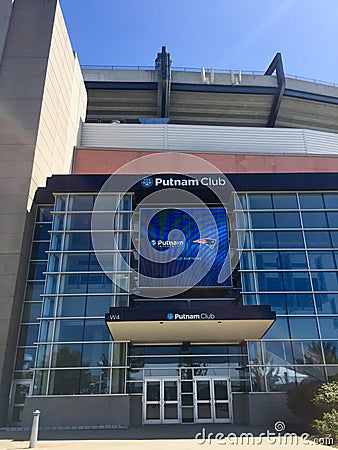 Putnam Club at Gillette Stadium Editorial Stock Photo