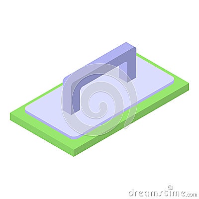 Putty knife icon, isometric style Vector Illustration