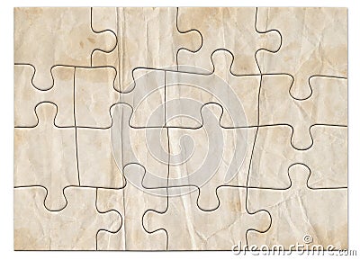 Puzzle 1 Degraded Stock Photo