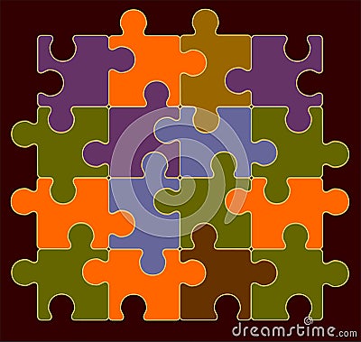 Puzzle Vector Illustration