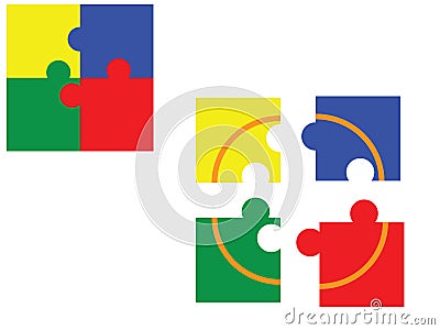 Puzzle Vector Illustration