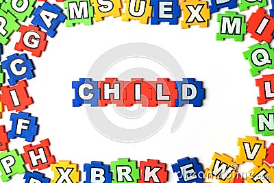 Puzzle Child Stock Photo